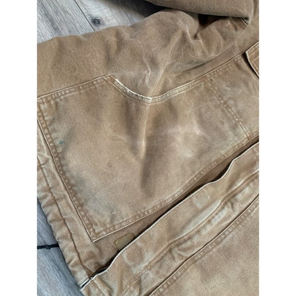 Carhartt Men Vintage C26 BRN 2XL Regular Barn Coat Tan Brown Quilted Arctic Togg - Picture 2 of 16